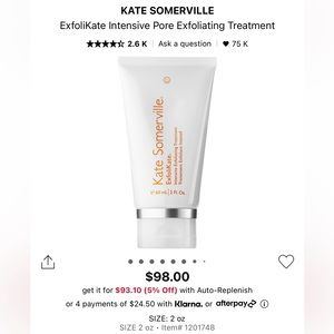 Kate Somerville exfoliating treatment